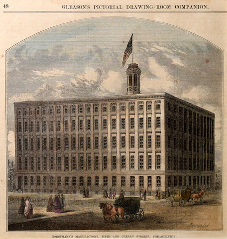 Gleason's Pictorial-Drawing Room, Horstmann's Manufactory, Fifth and Cherry Streets, Philadelphia