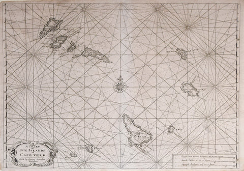 George Grierson (c. 1678-1753), A Chart of the Islands of Cape Verd
