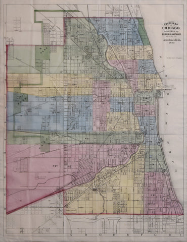 Rufus Blanchard (1821-1904), Guide Map of Chicago