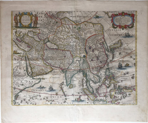 Henricus Hondius (Dutch, 1597-1651), Asia Recens Summa Cura Delineata