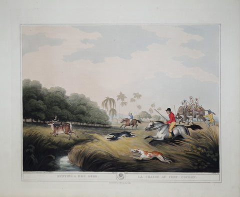 Thomas Williamson (1758-1817) and Samuel Howitt (1765-1822), Hunting a Hog Deer