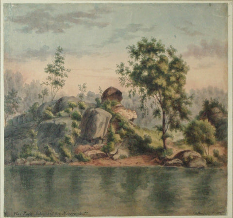 August Kollner (American, active 1838–72),  Flat Rock-Schuylkill Riv. Manayunk. Pa. 1878