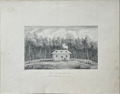 William Pope (British/Canadian, 1811-1902), Residence of George Claris, Esq., Township of Westminster, Upper Canada