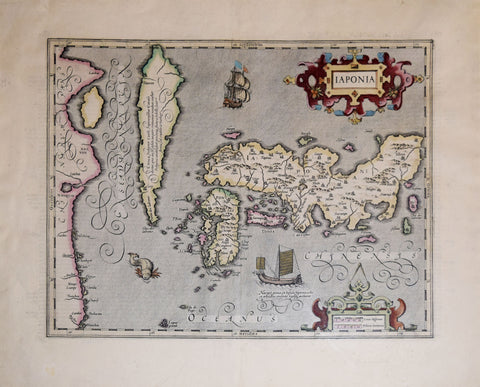 Gerard Mercator  (1512 – 1594) & Henricus Hondius (1597-1651), Iaponia