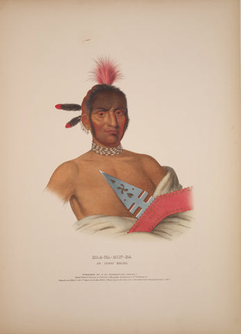 Thomas McKenney (1785-1859) & James Hall (1793-1868), Ioway Chief, Moa-Na-Han-Ga
