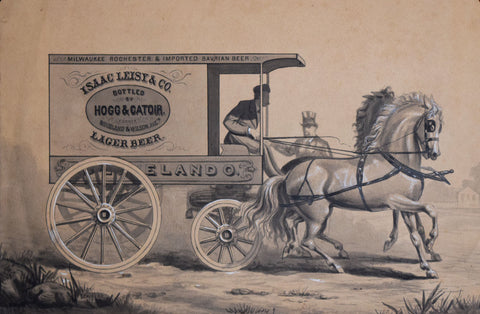 Orlando Vincent Schubert (1844-1928), Isaac Leisy and Co. Lager Beer Wagon
