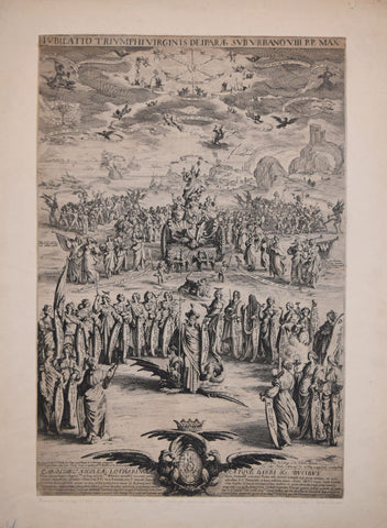 Jacques Callot (1592-1635), Lubilatio Trumphi Virginis Deipara e Sub Urbano VIII P. P. Max (Triumph of the V