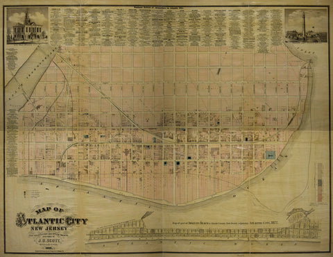 J.D. Scott, Map of Atlantic City, New Jersey