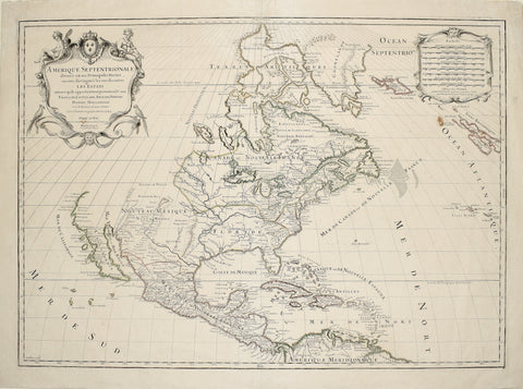 Alexis Hubert Jaillot (1632-1712), Amerique Septentrionale divisee en ses principales parties...