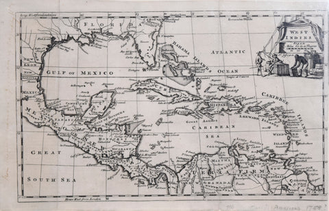 Thomas Jefferys (1719-1771), West Indies (showing Florida)