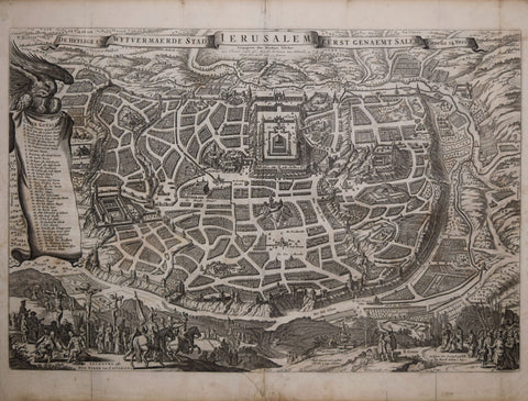 Nicolaes Visscher I (1618-1679), De Heylige En Wytuermaerde Stadt Ierusalem, Eerst Genaemt Salem