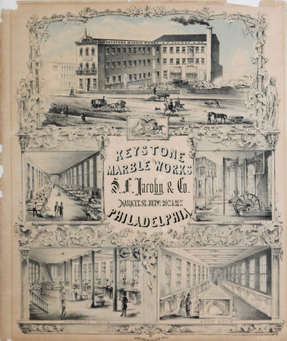 Herline & Co., lithographers, Keystone Marble Works
