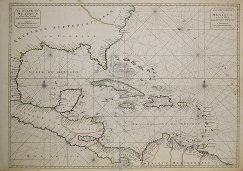 Pierre Mortier (1661-1711), Le Golfe de Mexique et les Isles Voisine Dresse sure Les Relations les plus Nouvelles...