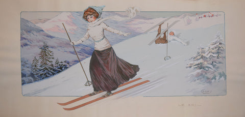 Ernest Montaut & Marguerite (Gamy), Montaut Le Ski