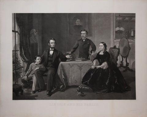 William Sartain (1843-1924) , After S.B. Waugh, Lincoln and his Family