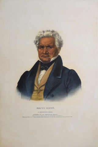 Thomas McKenney (1785-1859) & James Hall (1793-1868), Major Ridge, A Cherokee Chief