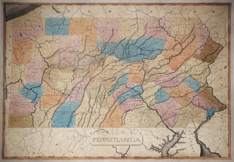 American School, [Manuscript Map of Pennsylvania]