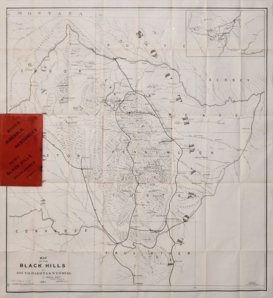 Samuel Scott, Map of Black Hills of South Dakota and