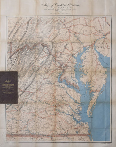A.D. Bache (1806-1867), Map of Eastern Virginia compiled from the best authorities and printed at the Coast Survey...