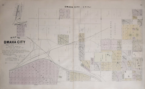 Everts and Kirk, Map of Omaha City