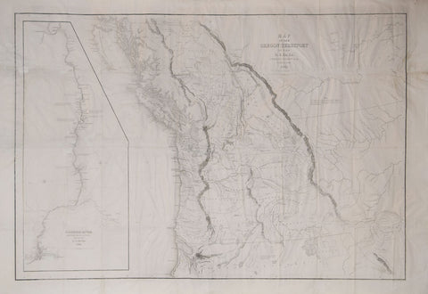 Charles Wilkes (1798-1877), Map of the Oregon Territory.. & Columbia River by Charles