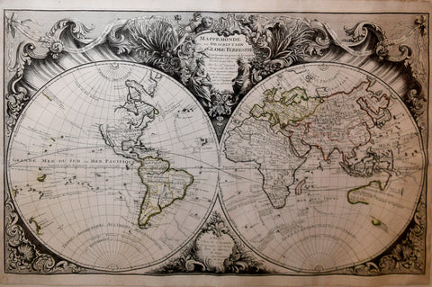 Gilles Robert de Vaugondy (1686-1766) & Didier Robert de Vaugondy (1723-1786), Mappe Monde ou Description de Globe Terrestre…
