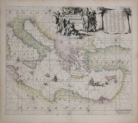 Reiner & Joshua Ottens (FL. 1725-1765), Orientalior Dictrictus Maris Mediterranei...