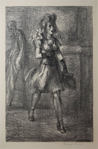 Reginald Marsh (1898-1954), Girl Walking (Elevated)