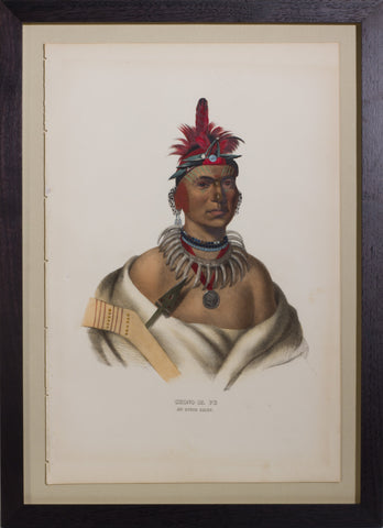 Thomas L. McKenney (1785-1859) & James Hall (1793-1868), Chono Ca Pe, An Ottoe Chief