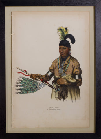 Thomas L. McKenney (1785-1859) & James Hall (1793-1868), Naw-Kaw, A Winnebago Chief