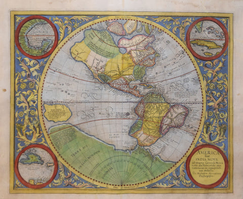 Michael Mercator (Ca. 1567-1600), After Gerhard Mercator (1512-1594),  America Sive India Nova…
