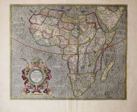 Gerard Mercator (1512-1594), Africa Ex Magna Orbis terre Descriptione Gerardi Mercatoris