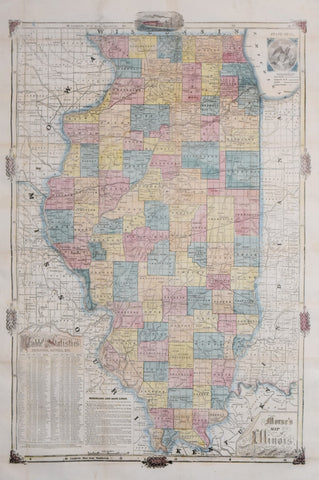 Rufus Blanchard (1821-1904), Morse’s Map of Illinois