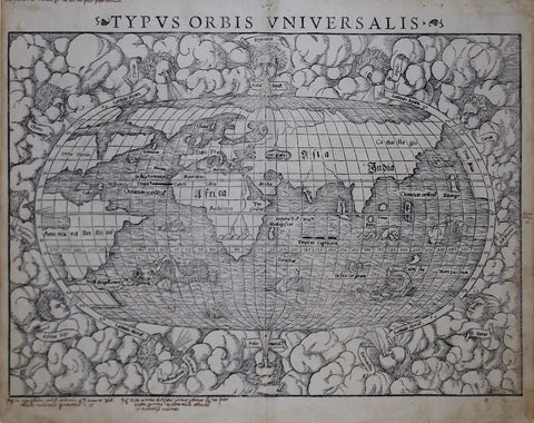Munster, Sebastian (German, 1488-1552), Typus Orbis Universalis