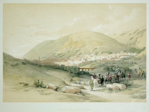 David Roberts (1796-1864), Nablous Ancient Shechem
