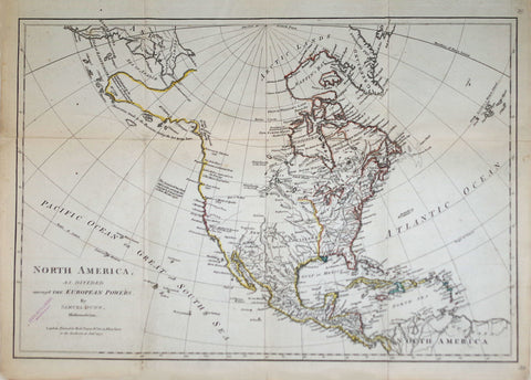 Samuel dunn (fl. 1774), North America as Divided amongst the European Powers