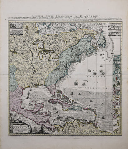 Henry Popple, After,  A Map of the British Empire in America with French Spanish and the Dutch Settlements