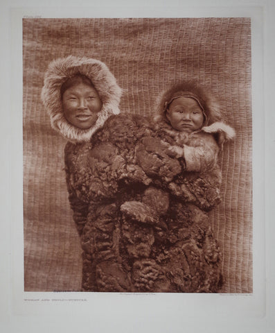 Edward S. Curtis (1868-1953), Woman and Child–Nunivak Pl 694