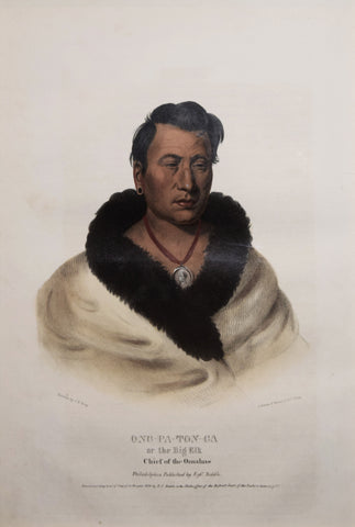 Thomas McKenney (1785-1859) & James Hall (1793-1868), Ong-Pa-Ton-Ga or the Big Elk, Chief of the Omahas