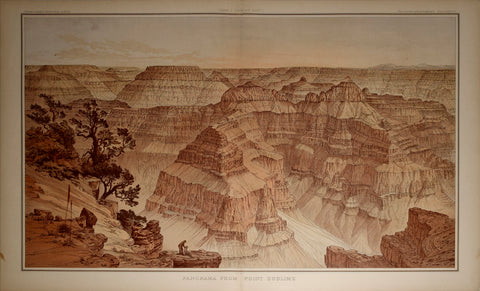 William Henry Holmes/ United States Geological Survey, Panorama From Point Sublime, Looking East