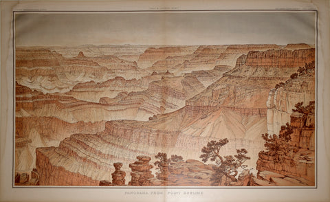 William Henry Holmes/ United States Geological Survey, Panorama From Point Sublime, Looking West