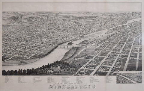 A. Ruger, Panoramic View of the City of Minneapolis, Minnesota…