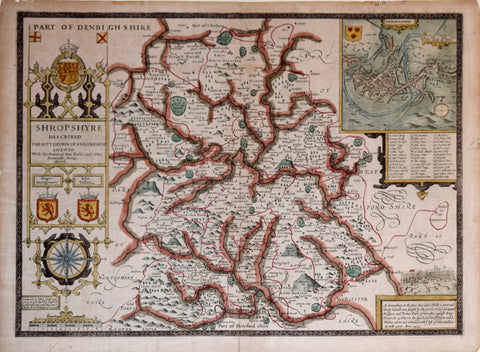 John Speed (1552-1629), Part of Denbighshire