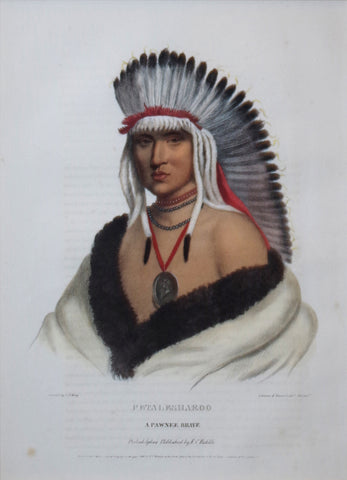 Thomas McKenney (1785-1859) & James Hall (1793-1868), Pawnee Brave, Petalesharoo