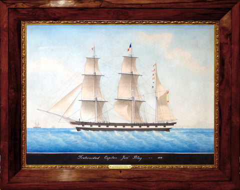 Joseph Honore Maxime Pellegrin (French, 1793-1869), The Spanish Ship Fraternidad Captain Jose Blay 1858
