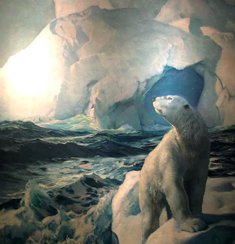 FREDERICK JUDD WAUGH (1861-1940) 70 Degrees North, 1932 Also known as 80 Degrees North; 90 Degrees North; The Polar Bear)