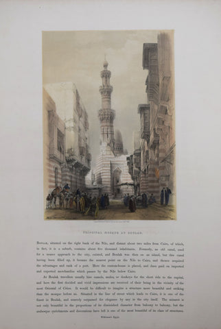 David Roberts (1796-1864),  Principal Mosque at Boulak