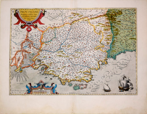 Abraham Ortelius (Flemish, 1527-1598), Provinciae, Regionis Galliae...