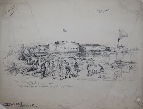 Theodore R. Davis (1840-1894), Quartermaster Dock, Fortress Monroe, Virginia Peninsula
