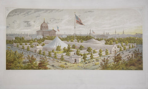 James Fuller Queen (1820 or 21-1886), Buildings of the Great Central Fair.. Logan Square,Philadelphia, June 1864